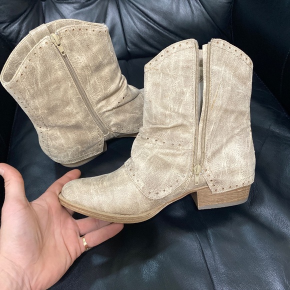 Very G don boots womens ankle boots zip up side heeled pointed toe boots 8.5 - Picture 12 of 12